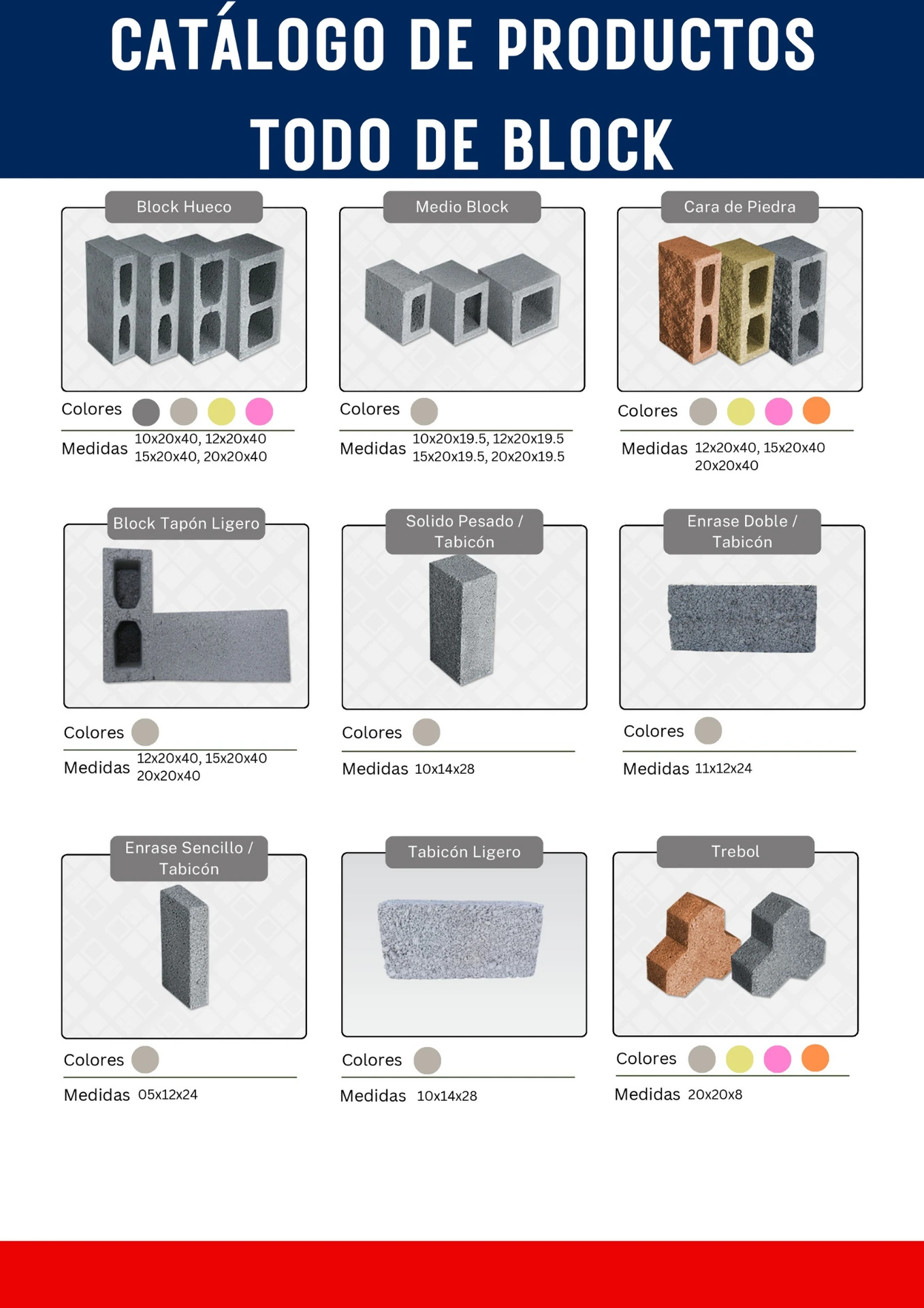 catalogo todo de block